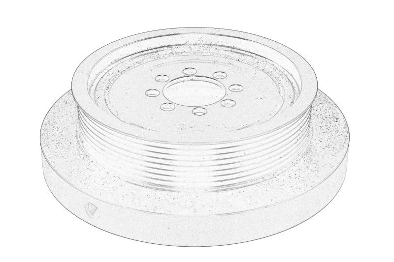 ÜRO Parts 11237573655 Alkūninio veleno skriemulys