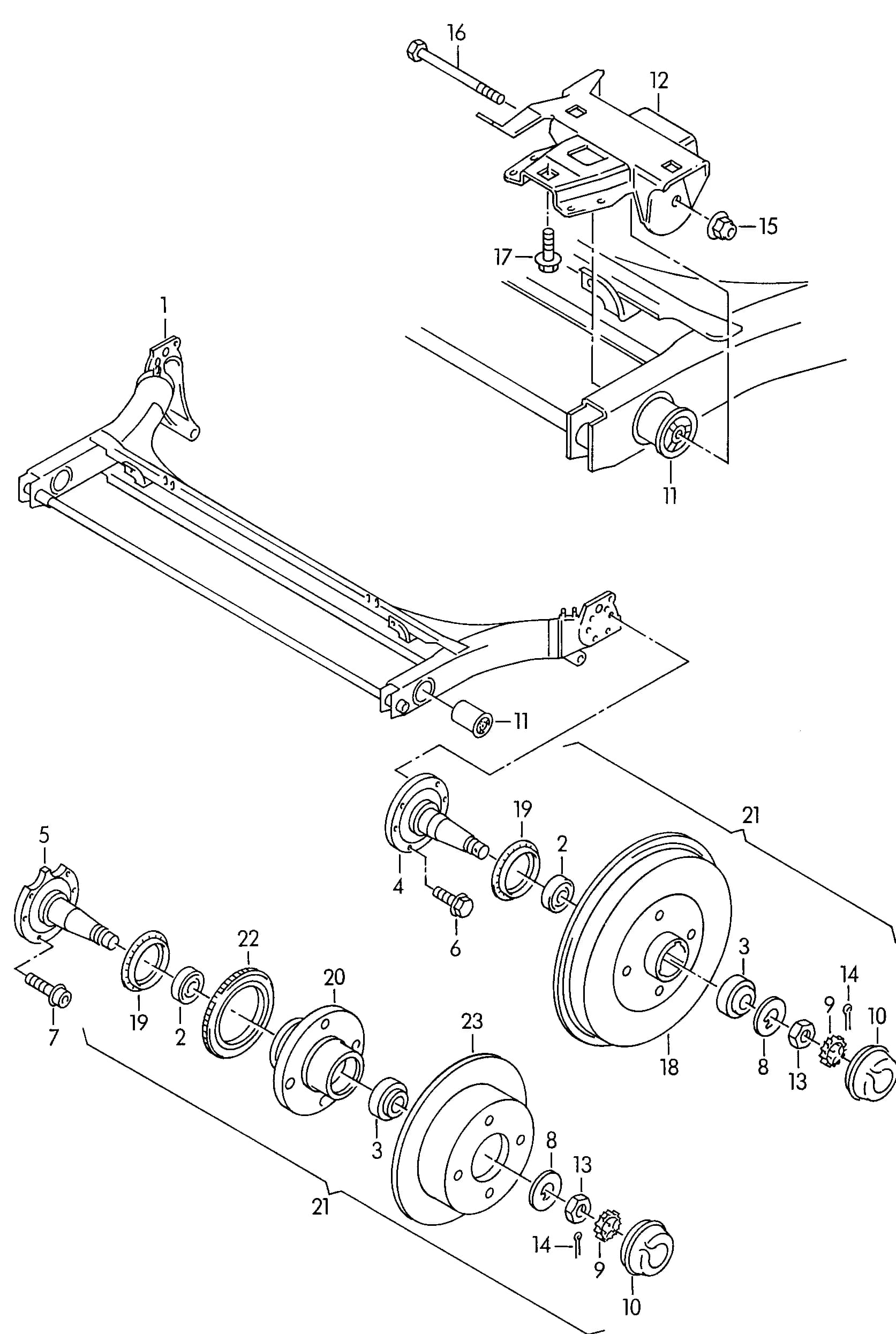 1996 — Rear axle › 50020