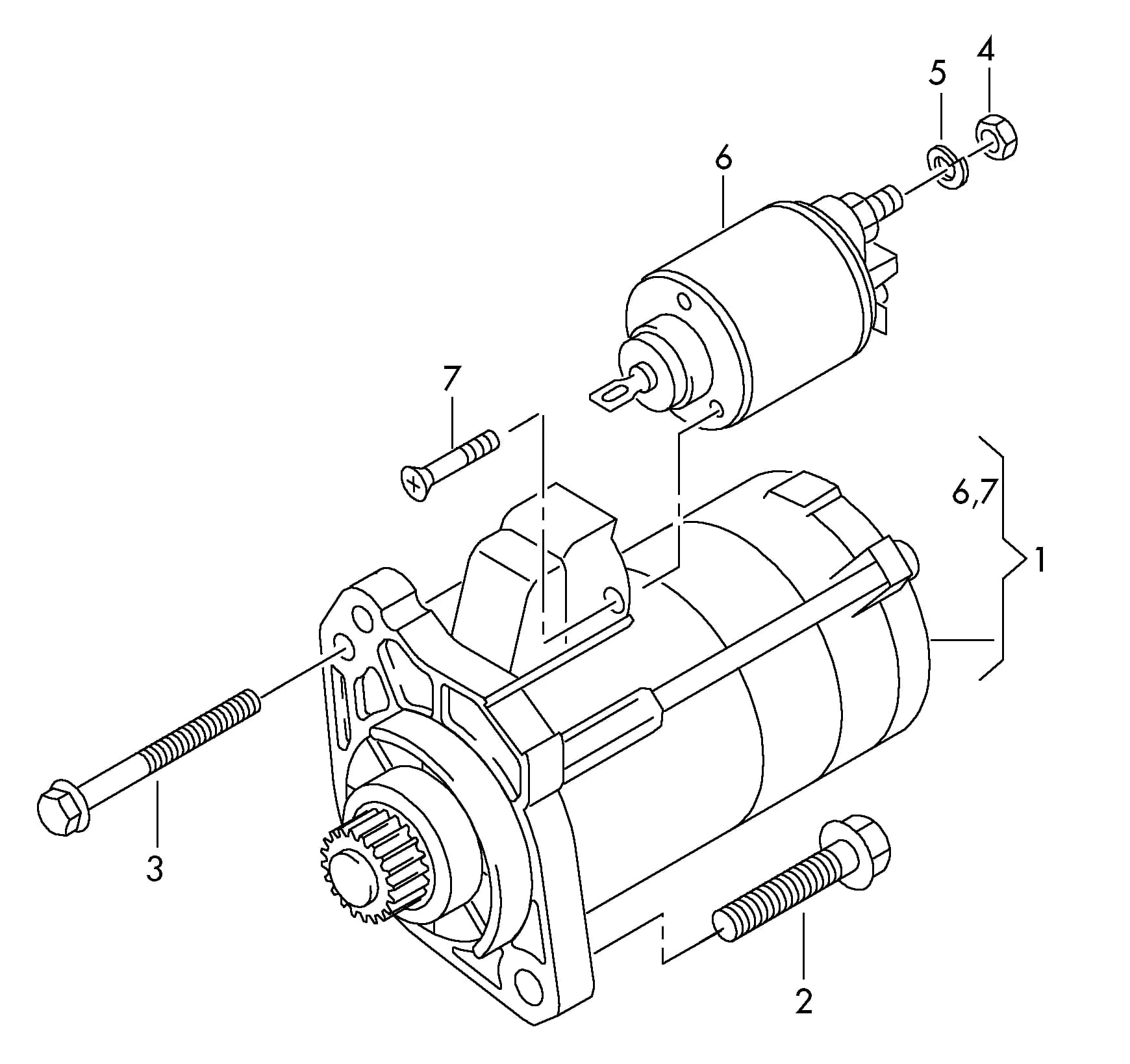 12V 1,7KW;no longer available — 2007 — Electrics › 91100