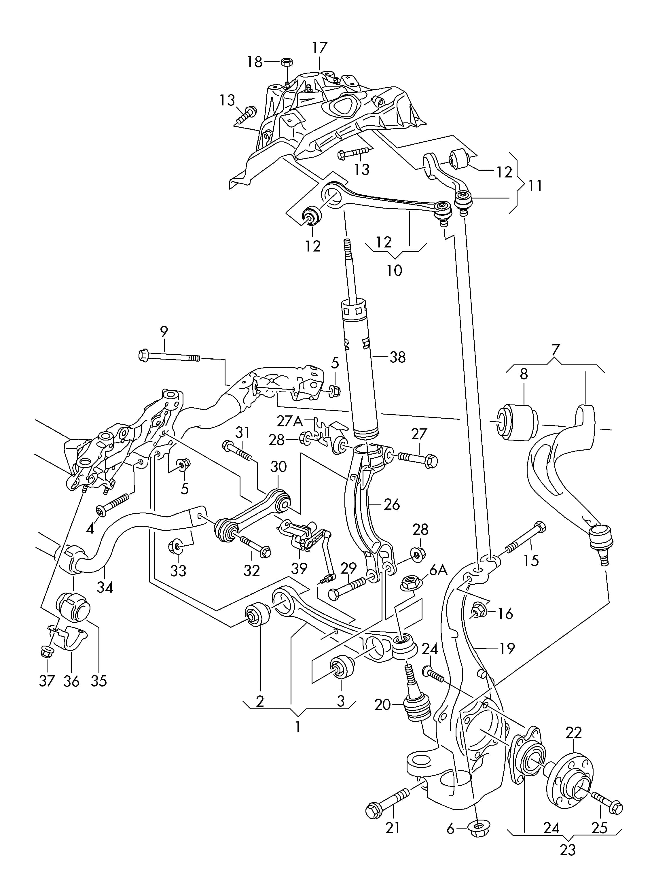 2019 — Front axle, steering › 40700