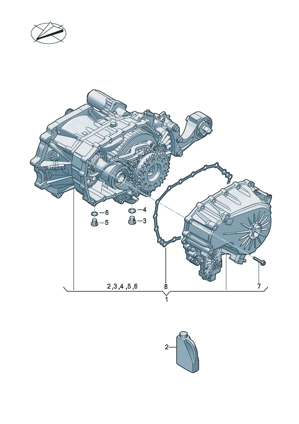 Transmission fluid — e-tron e-tron GT GE (2022–2025) — rear axle differential