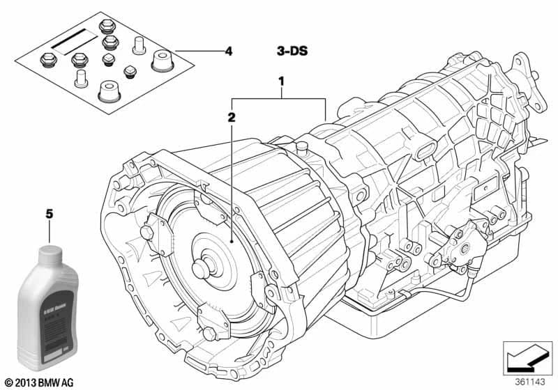 ATF 4 — 5 5' E39 (1995–2000) — Automatic gearbox A5S440Z