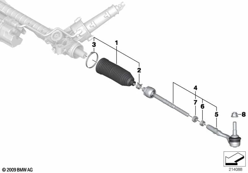 Tie rod — X3 X3 F25 (2010–2014) — Steering linkage/tie rods