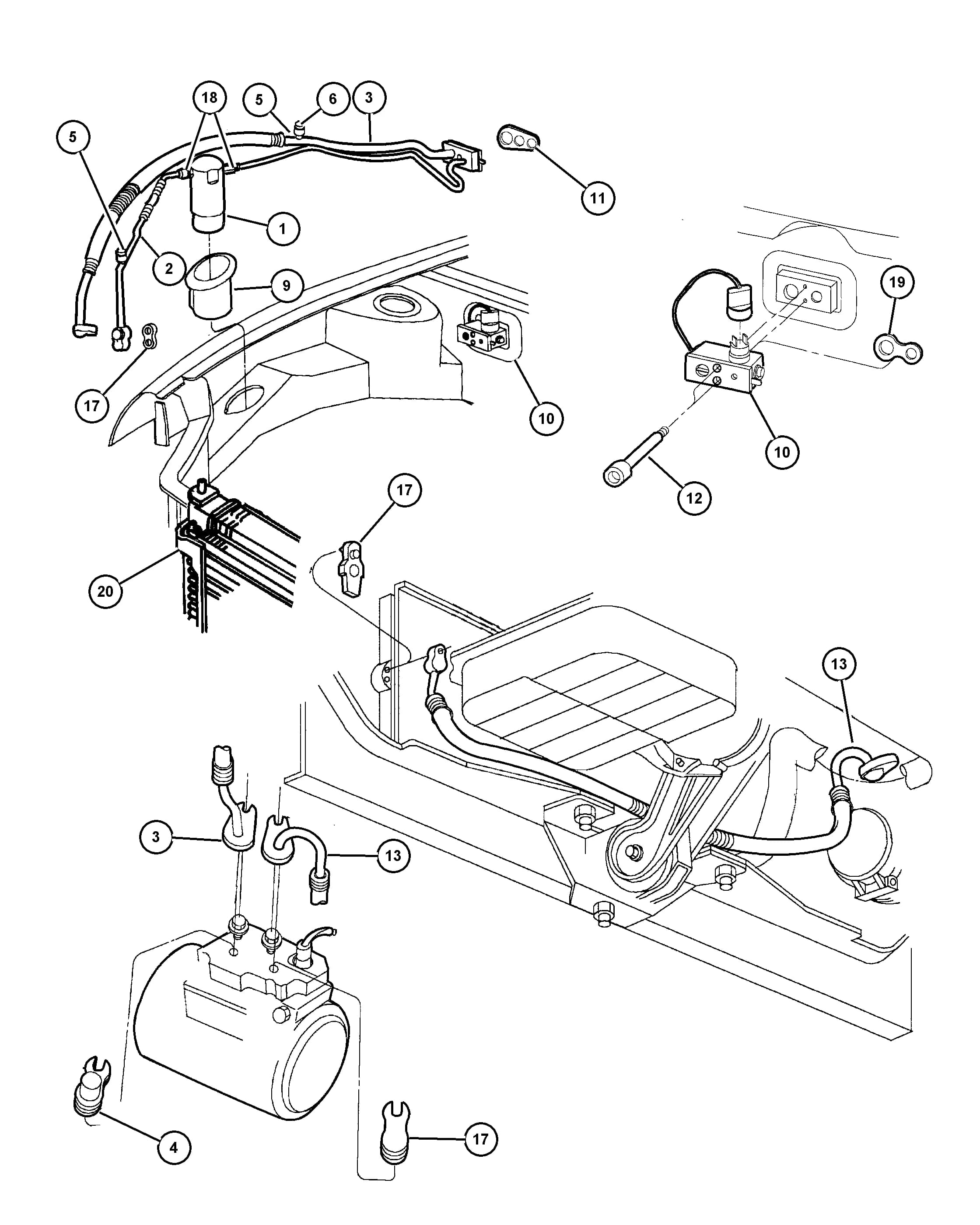 1999 PL - NEON — 24 AIR CONDITIONING & HEATER › 06 204 PLUMBING, AIR CONDITIONING
