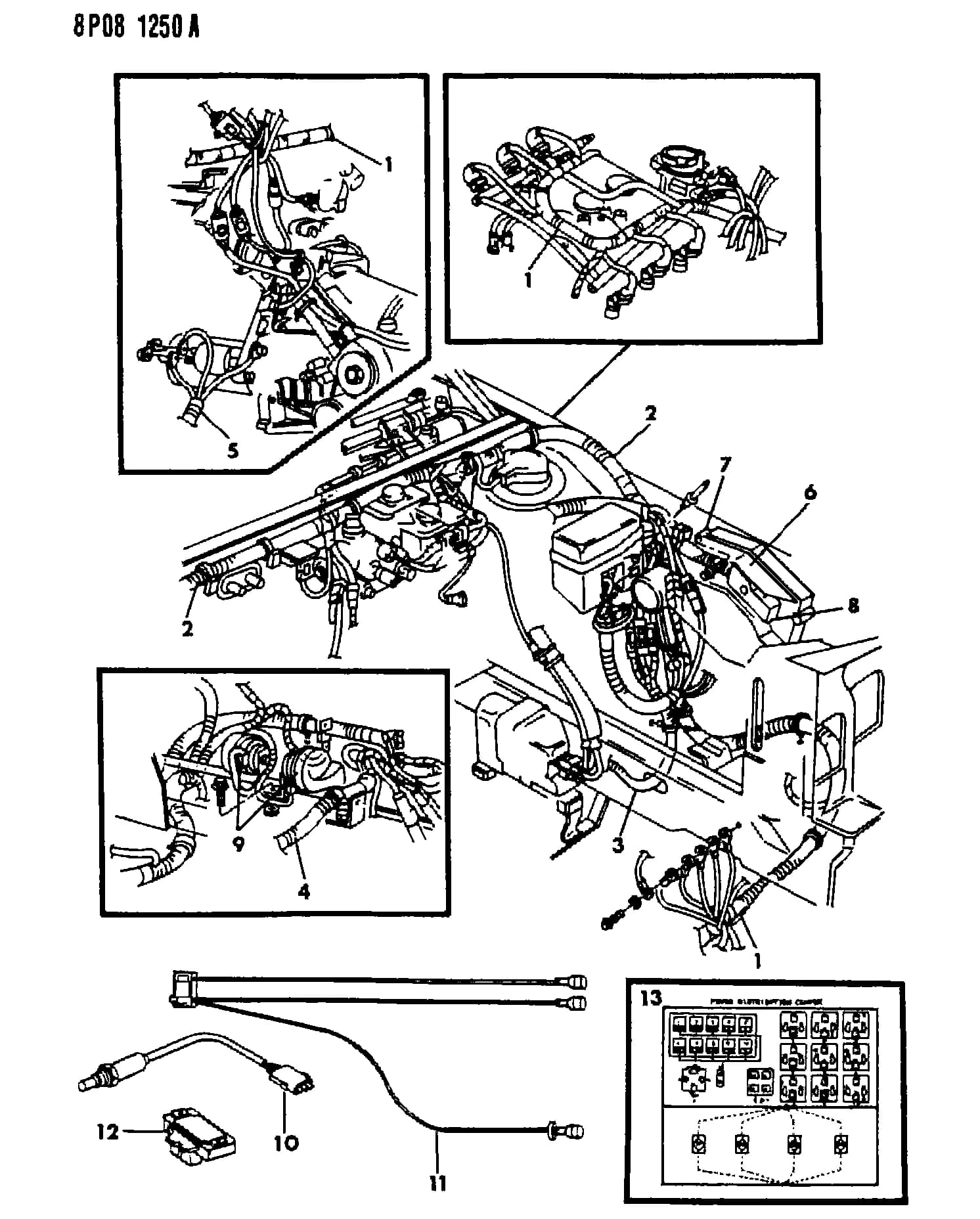 1991 E -PREMIER/ MONACO (EXPORT) — 8 ELECTRICAL › 16 16 WIRING--ENGINE FRONT END AND RELATED PARTS, 1991-92