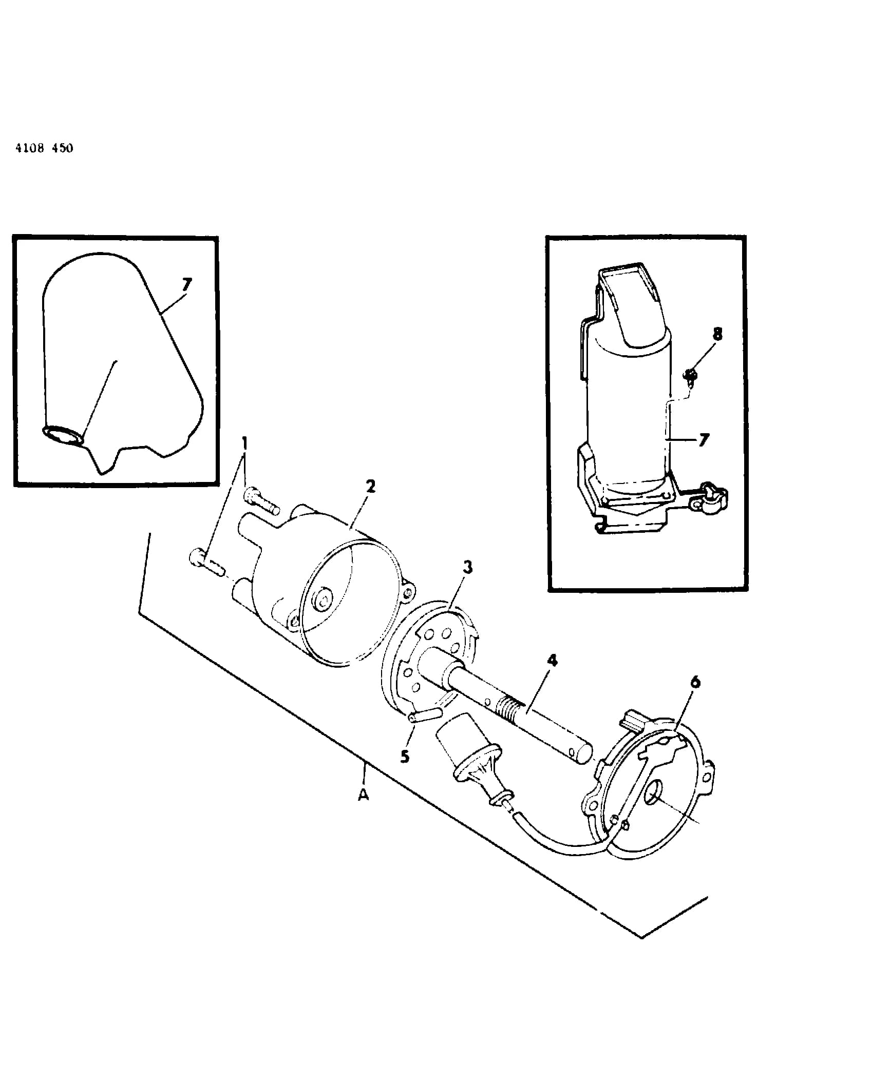 1984 P -PASSENGER (CKD, EXPORT, MEXICO, US) — 8 ELECTRICAL › 05 5 DISTRIBUTOR, 2.2 ENGINE