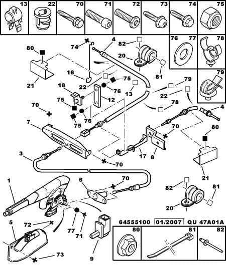 mechanical — parking brake › HAND BRAKE