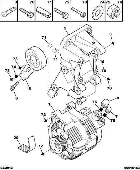 functions — current generation › ALTERNATOR AND FIXINGS