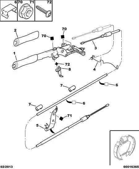 functions — parking brake › HAND BRAKE