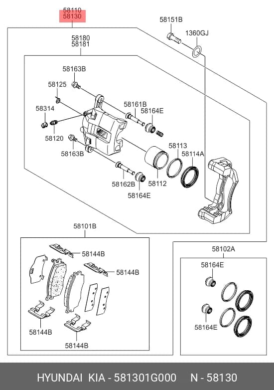 WHEEL CALLIPER ASSY — Caliper Assembly