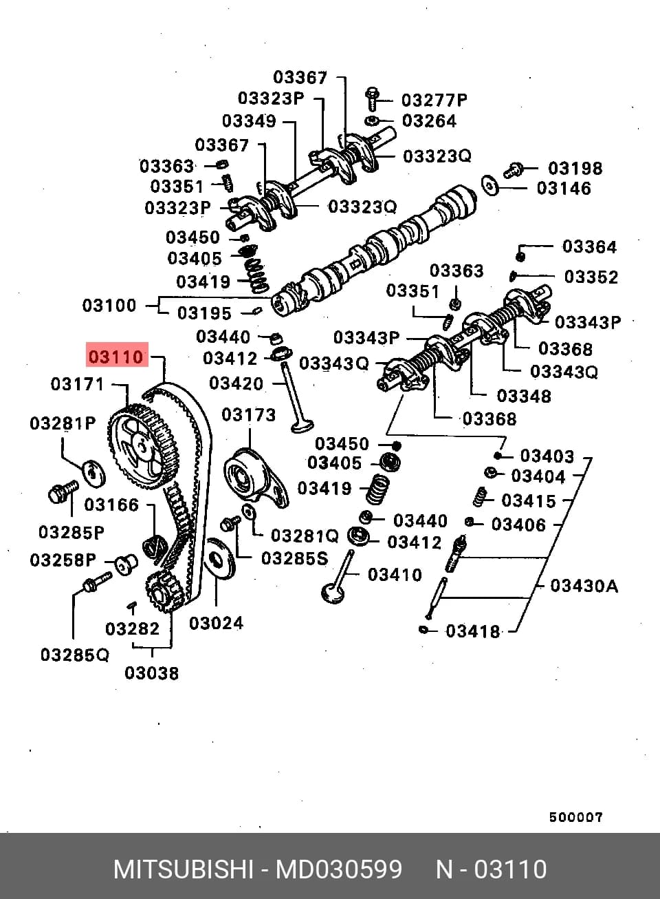 TIMING BELT — Engine Compartment