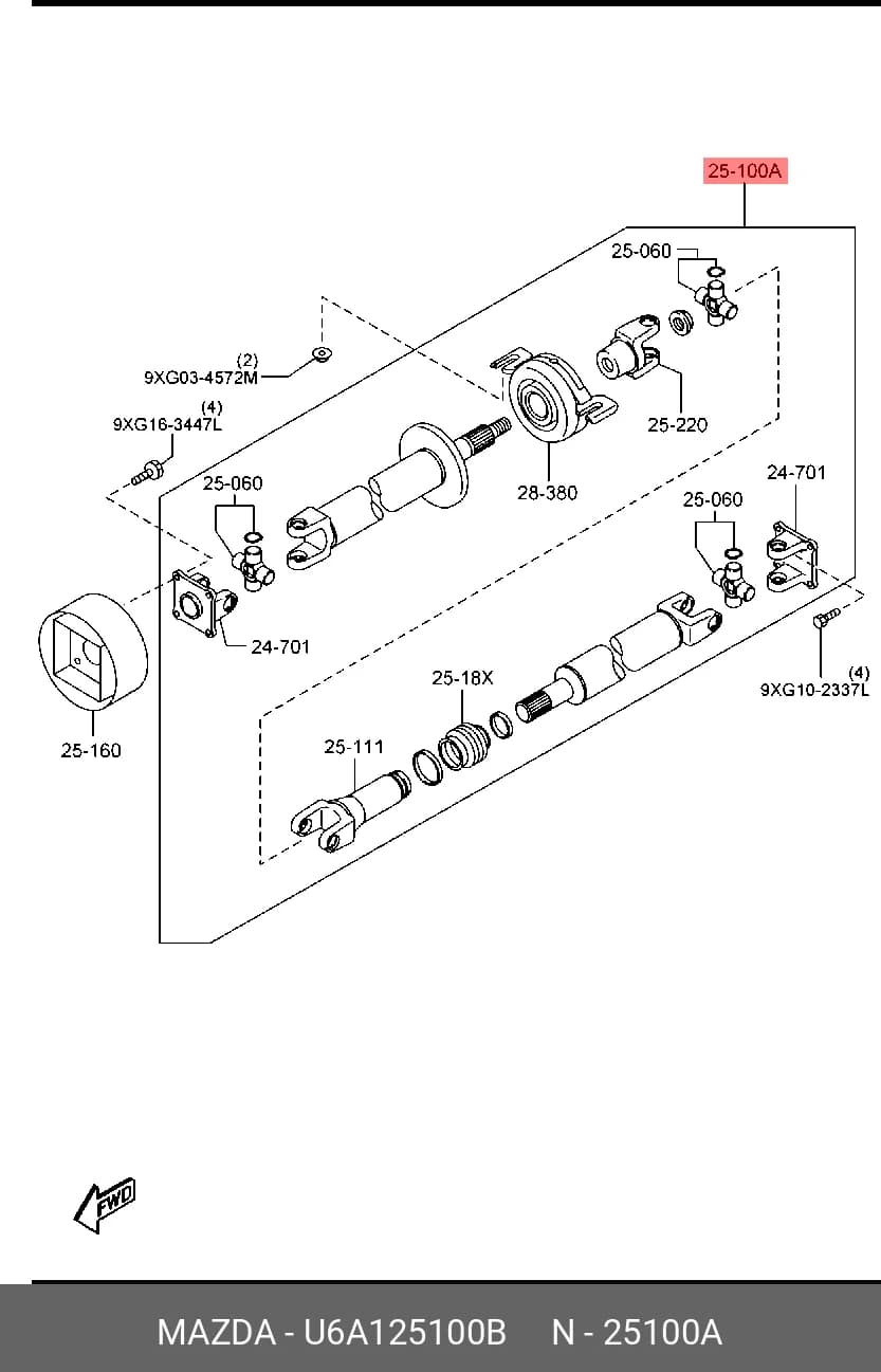 PROPELLER SHAFT ASS`Y — Transmission &amp; Wheel