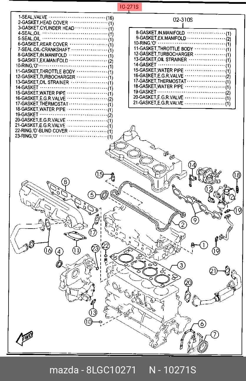 FULL GASKET KIT, ENGINE — Gasket