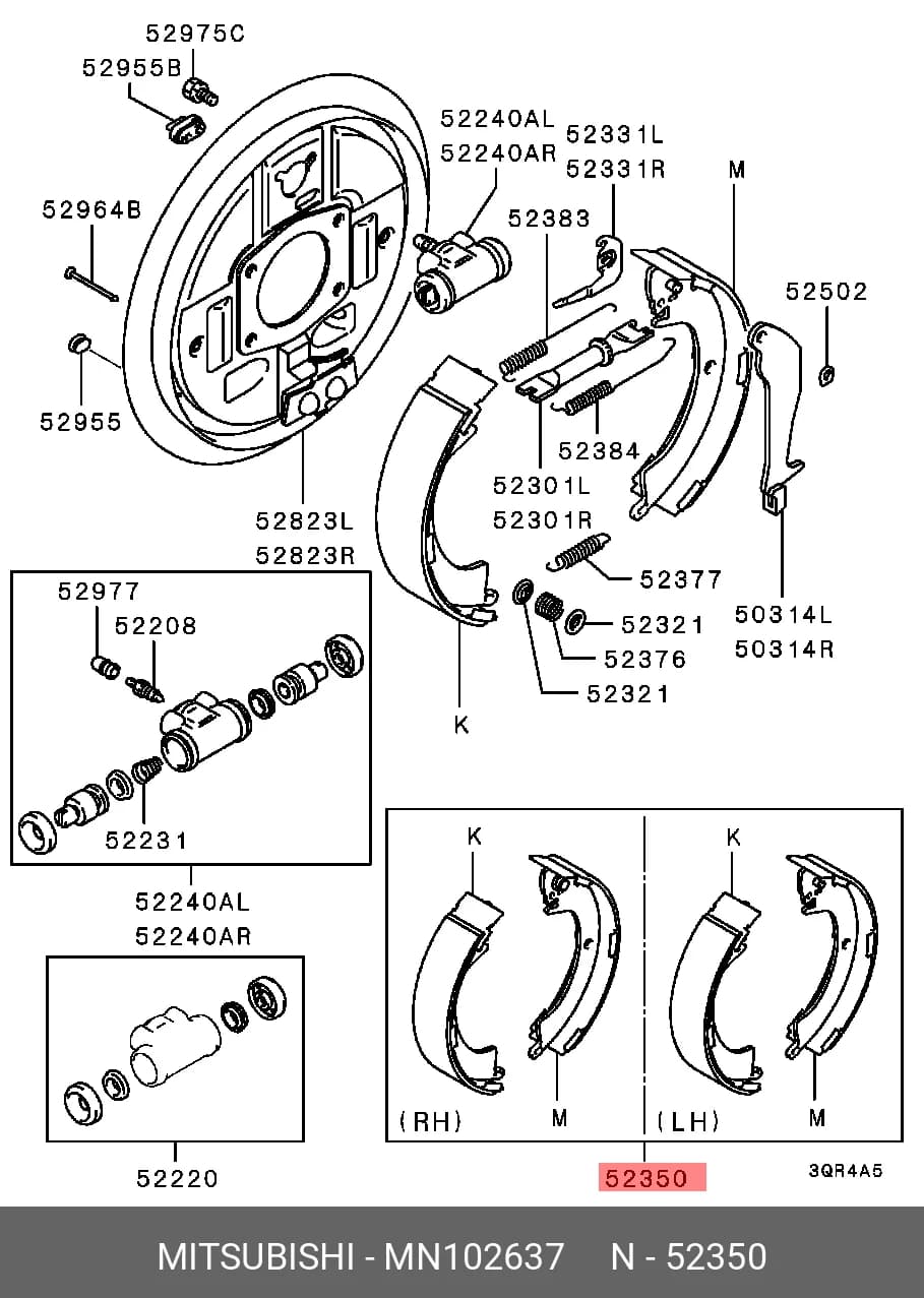 BRAKE SHOE — Brakes