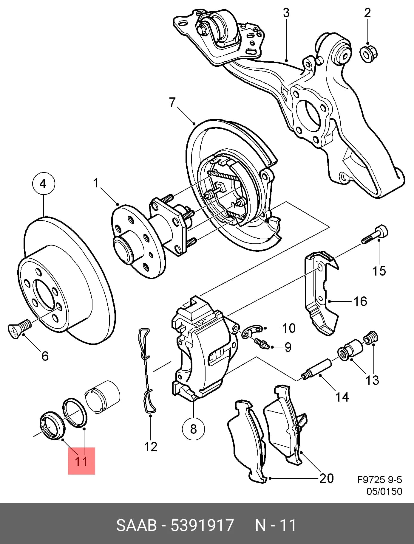WHEEL CALLIPER KIT — Caliper Assembly