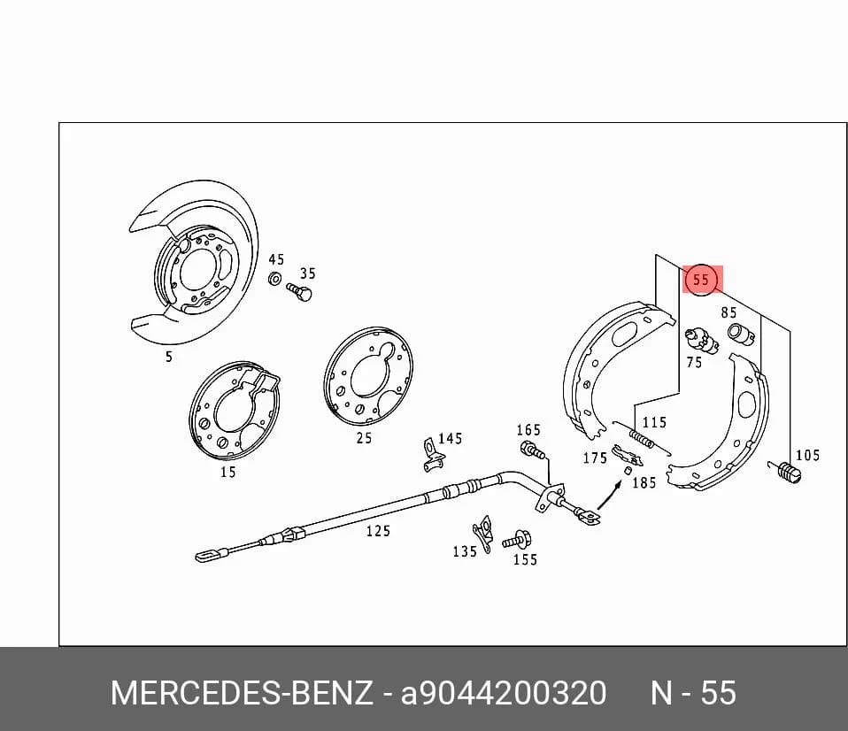BRAKE SHOE — Brakes