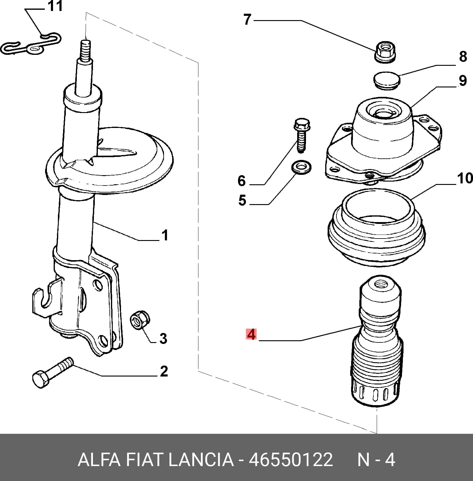 SHOCK DUST COVER — Suspension &amp; Frame