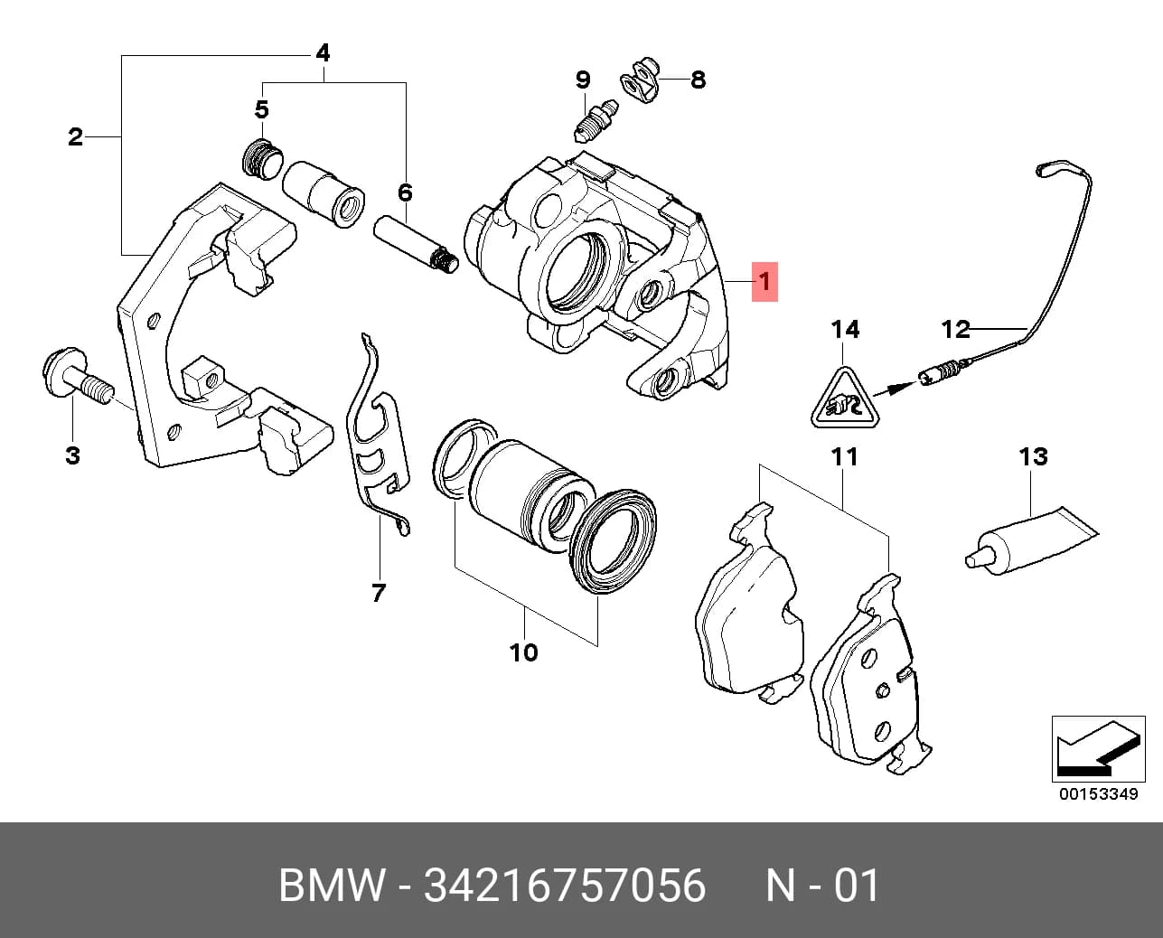 WHEEL CALLIPER ASSY — Caliper Assembly