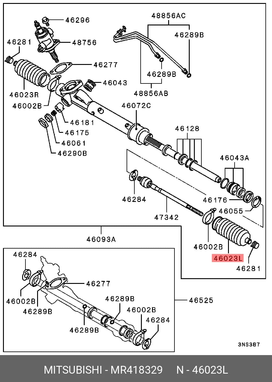 STEERING GEAR BOOT — Steering System