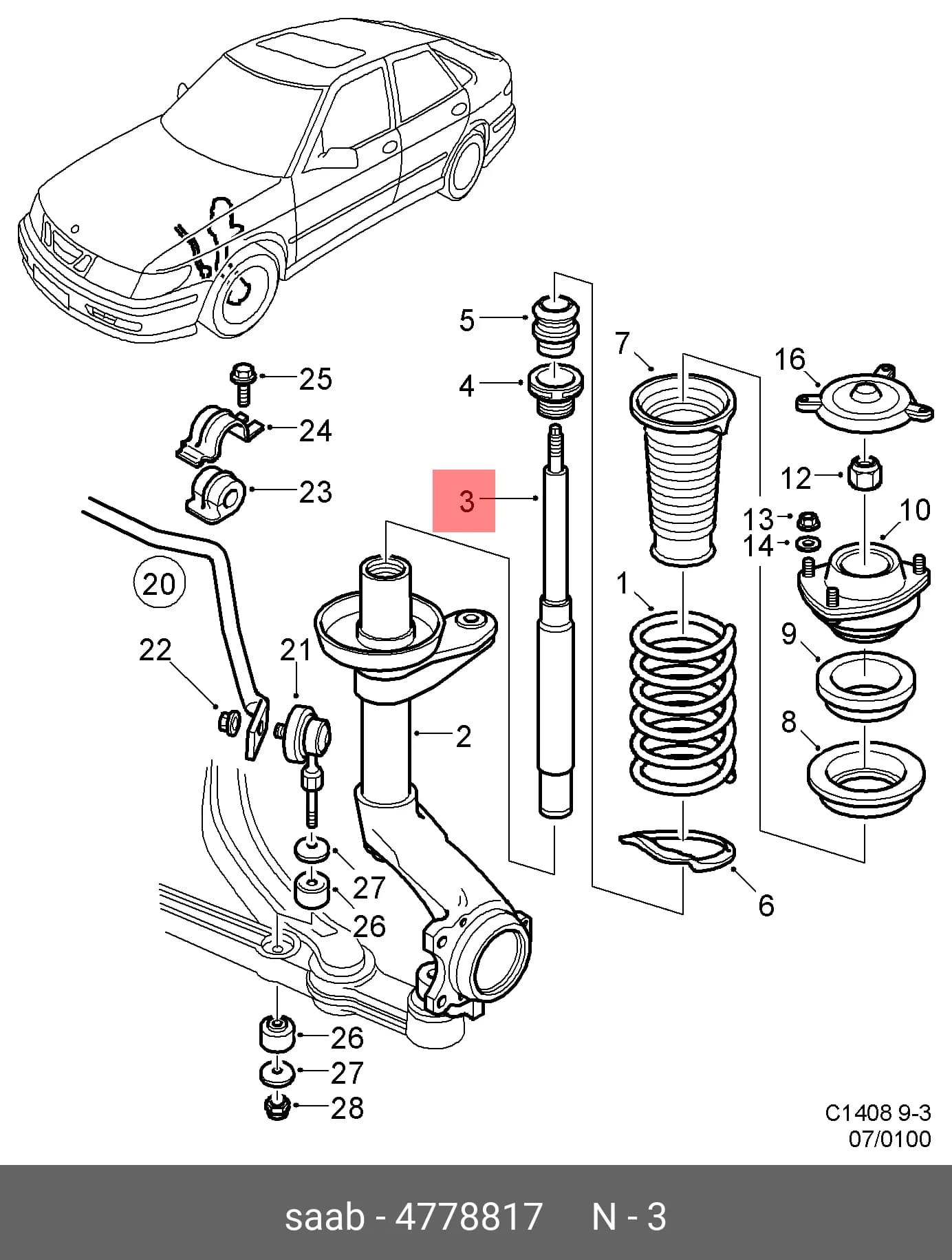STRUT CARTRIDGE — Suspension &amp; Frame