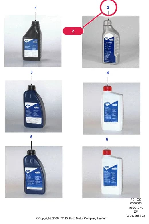 Oil - Transmission; (1L); SQM-2C9008-A; Focus 1998-2005; Manual Transmission — A Fluids, Sealers, Adhesives & Paints — A01 Fluids, Sealers, Adhesives & Paints.Oil’s And Brake Fluids › A01020 Transmission & Power Steering Oil;