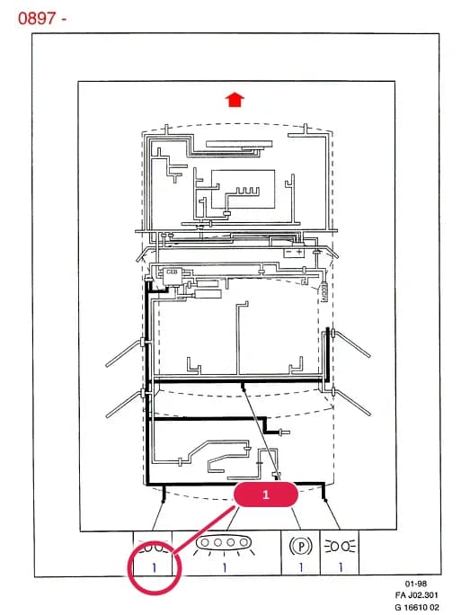 Wiring Assy - Rear; (3/5 Door Saloon RHD 2WD 1.6L CVH 2V Carburettored OR 3/5 Door Saloon RHD 2WD CVH 1.4G OR 3/5 Door Saloon RHD 2WD Kent Diesel 1.8) — J Electrical System — J02 Electrical System.Wiring System & Related Parts › J02301 Rear Wiring