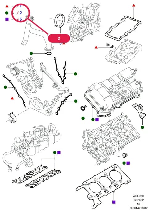 MFA Modular Engine — MFA01 Modular Engine.Engine/Block And Internals › MFA01020 Engine Gasket Kits
