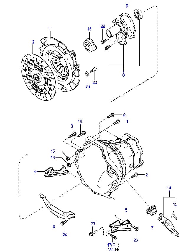 DISC ASSY-CLUTCH — Besta Besta (1995–2000) — Clutch disk & cover