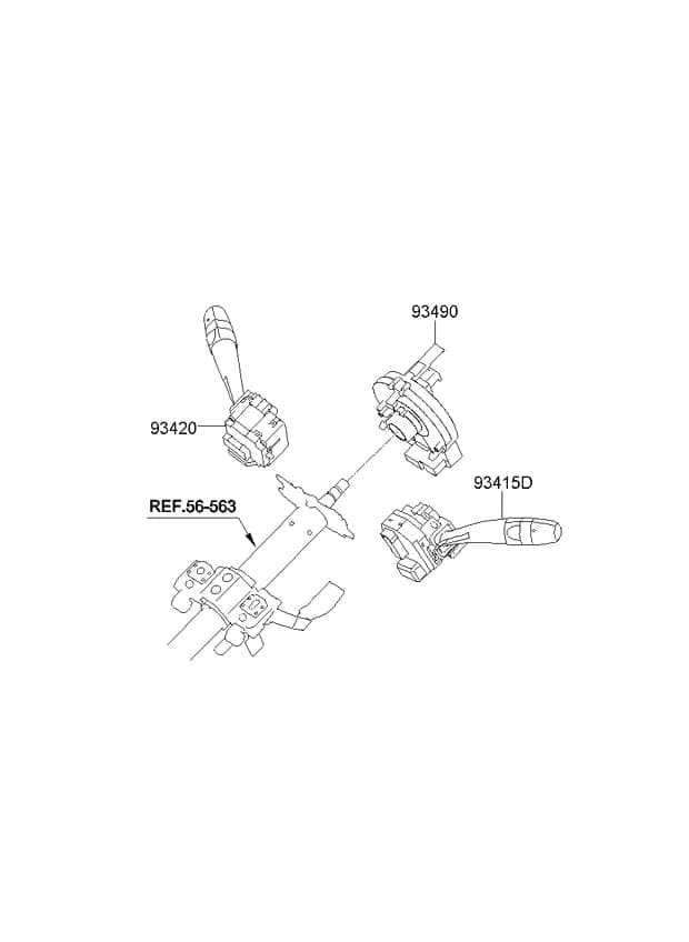 CONTACT ASSY-CLOCK SPRING — Ceed Ceed ED (2006–2012) — Multifunction switch