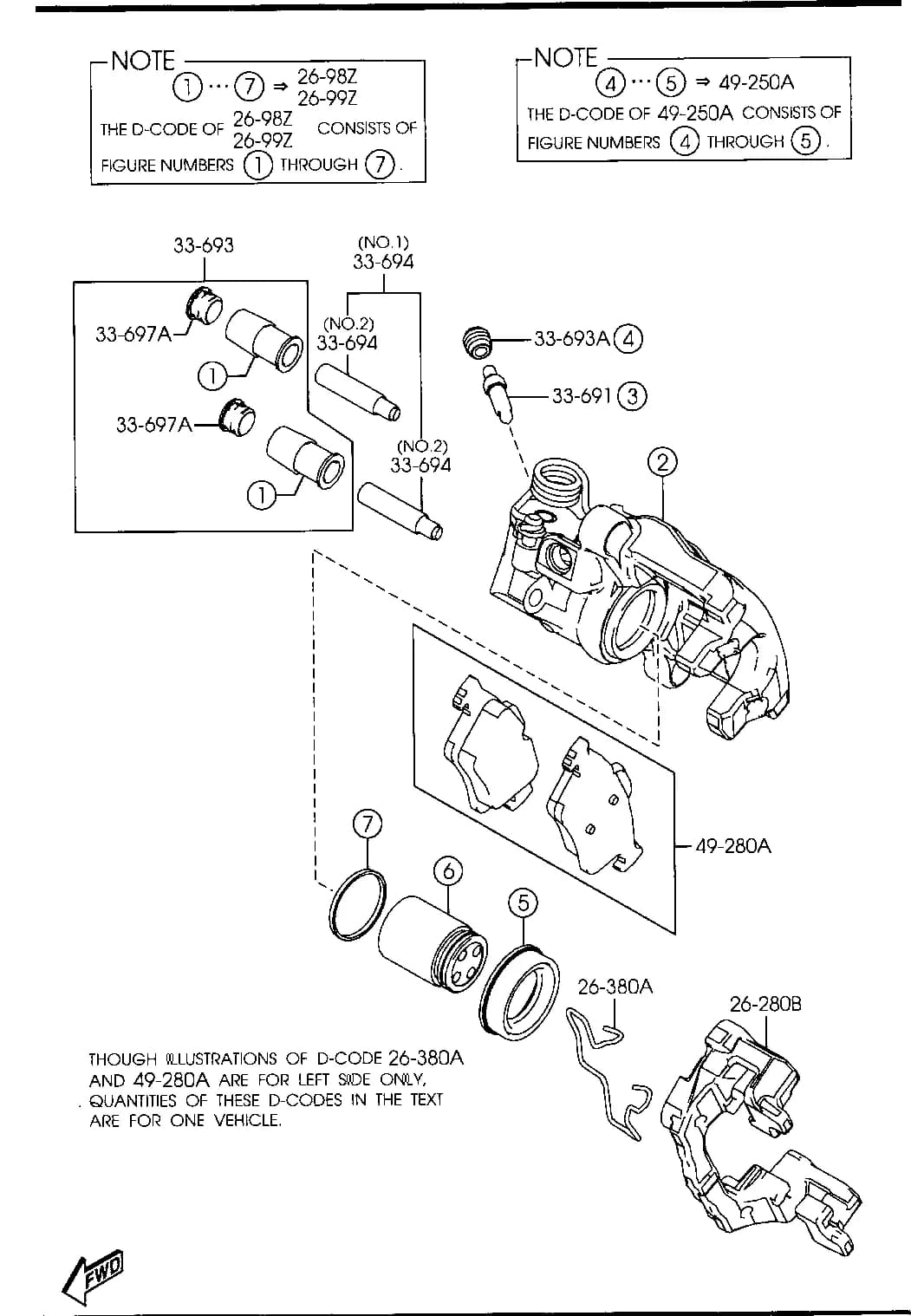 2006 MAZDA5 — CHASSIS AXLE SUSPENSION,BRAKE & STEERING › 2610A  - REAR BRAKE MECHANISMS