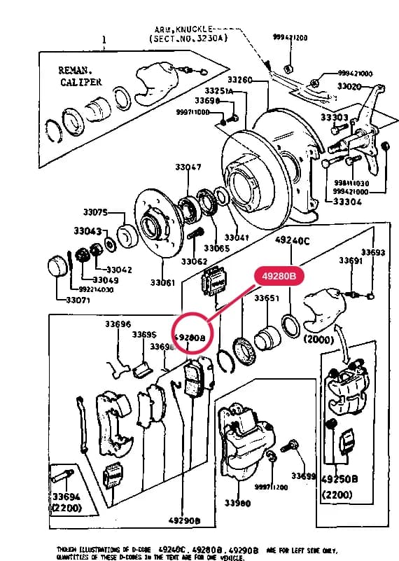1982 B2000 — CHASSIS › 3300A - FRONT AXLE & BRAKES