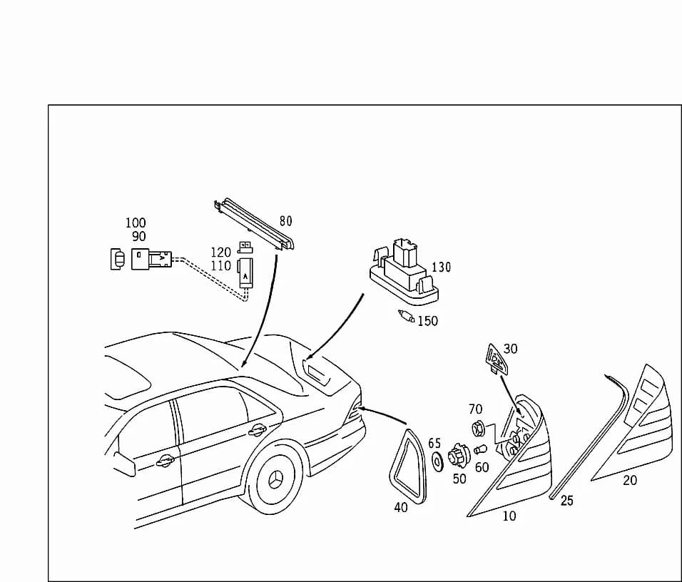 220.184 — 82 ELECTRICAL SYSTEM › 240 REAR LAMPS, ADDITIONAL STOP LIGHT, AND LICENSE PLATE LAMP