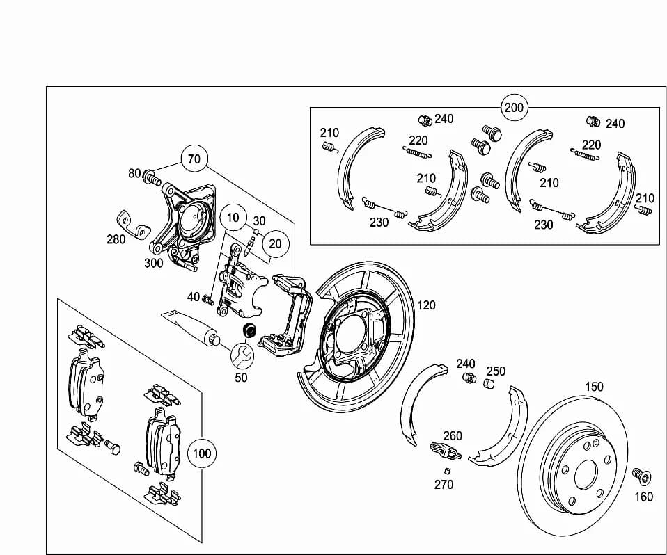 BRAKE DISCLEFT AND RIGHTReplaced by A  1694230912 — 245.234 — 42 BRAKES › 045 REAR WHEEL BRAKE