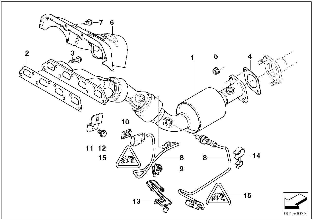 ECE — 18 Exhaust system › 18_0475 Exhaust manifold with catalyst