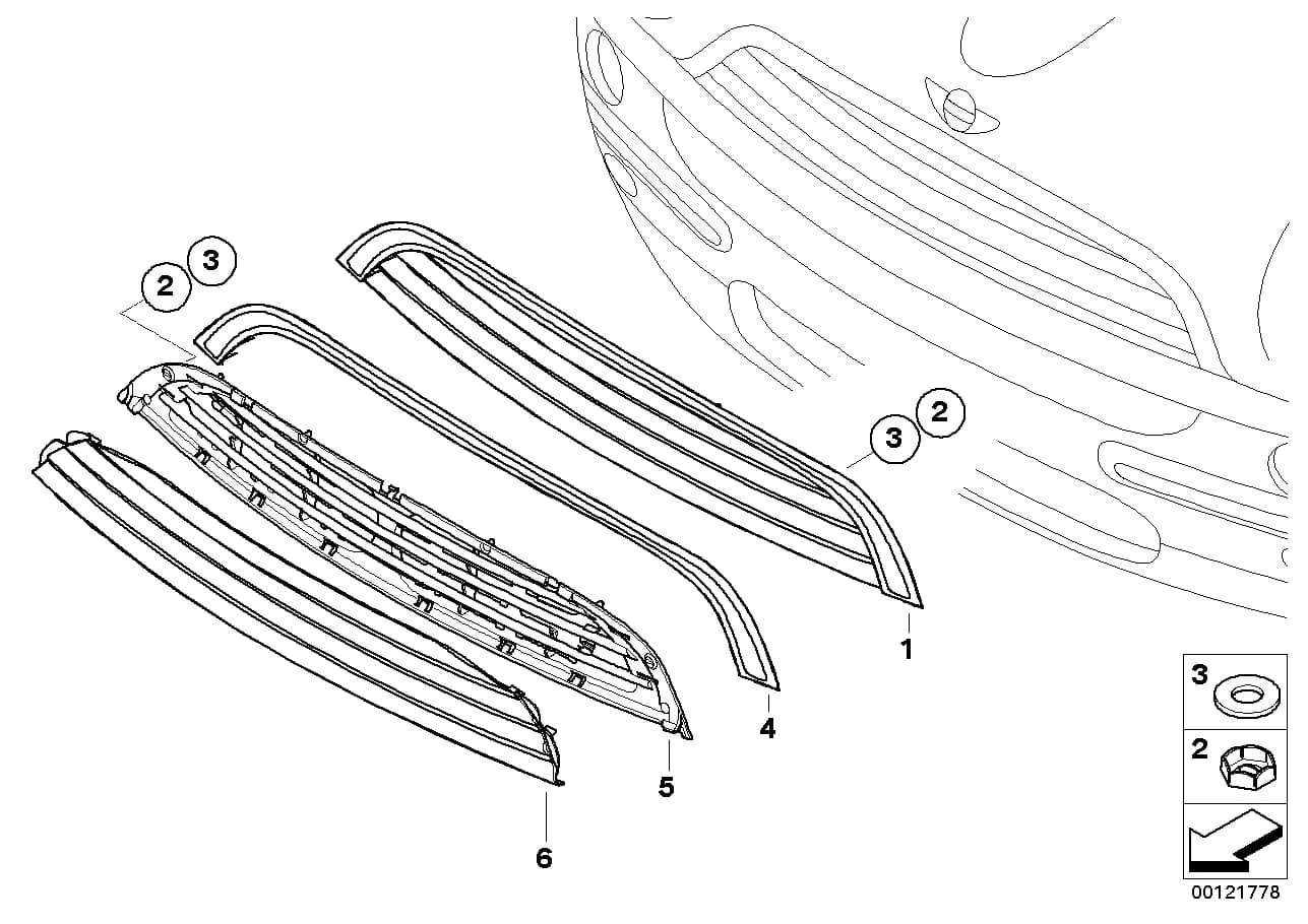 ECE — 51 Vehicle trim › 51_4278 exterior trim / grille