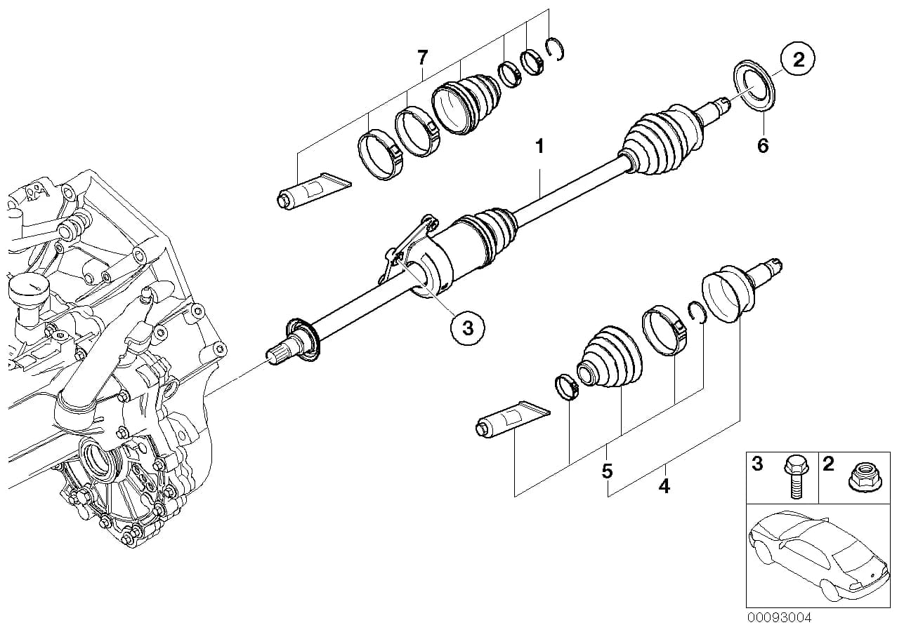 ECE — 31 Front Axle › 31_0622 Output shaft front right