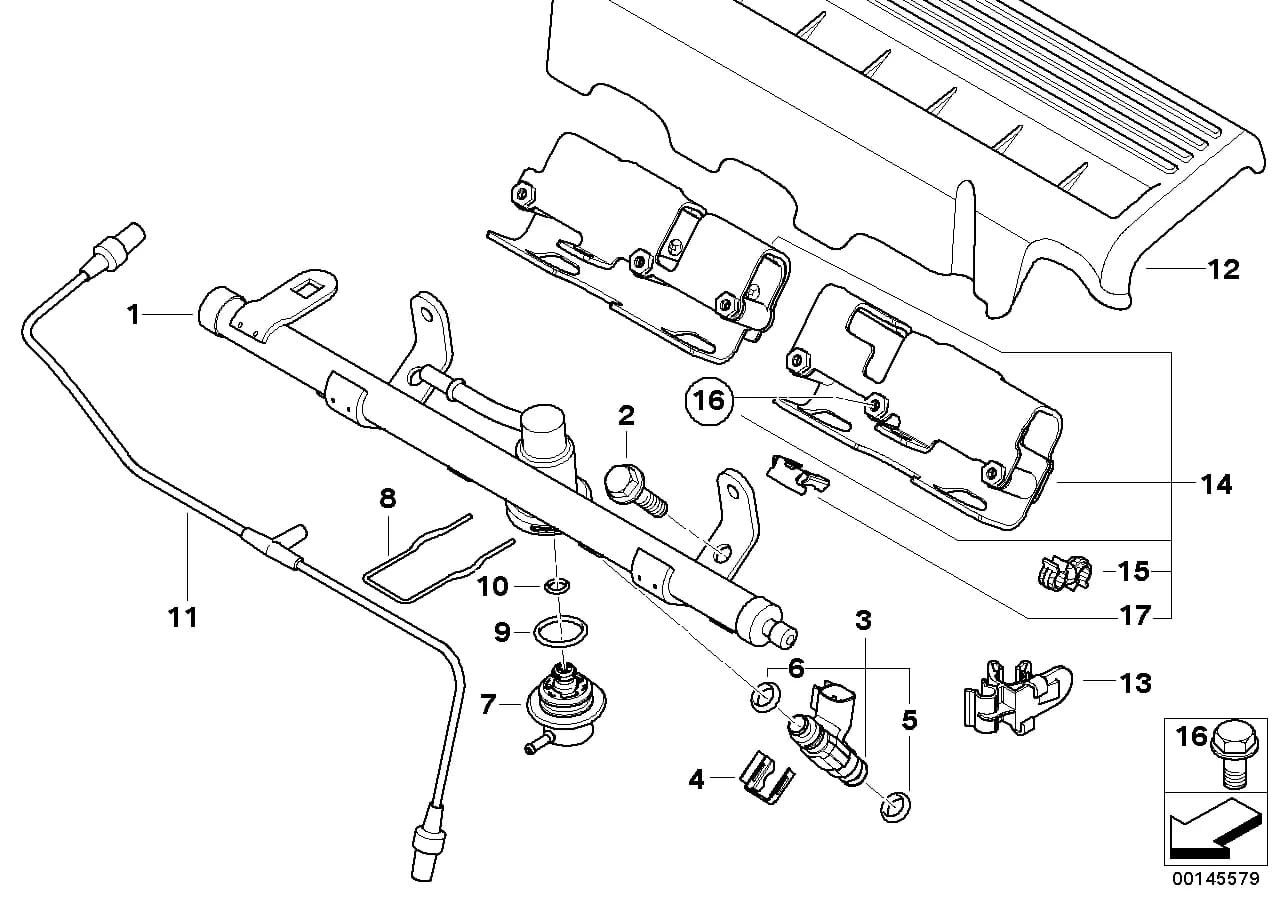 ECE — 13 Fuel Preparation System › 13_0913 Fuel pipe, injection valve