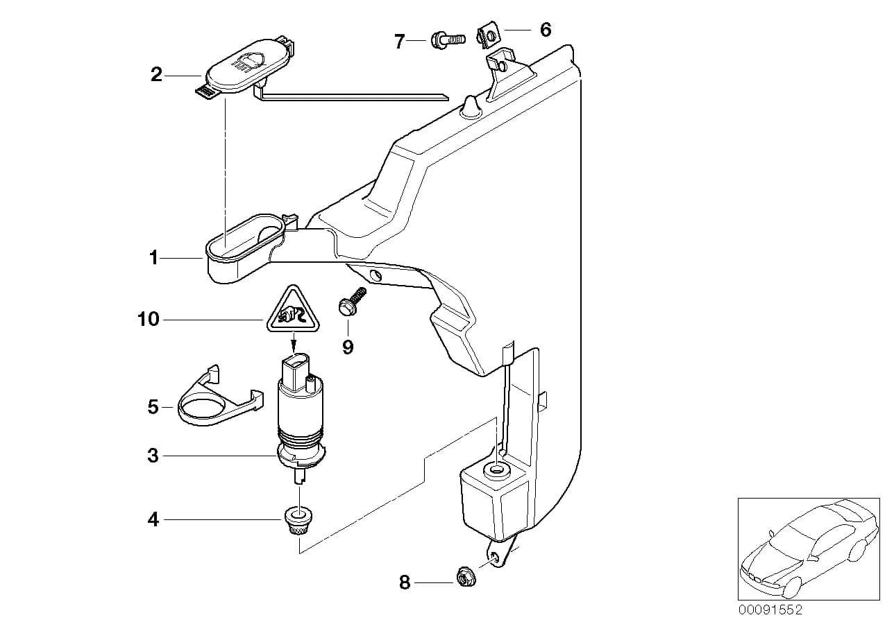 ECE — 61 Vehicle electrical system › 61_1497 HEAD LAMP CLEANING DEVICE CONTAINER