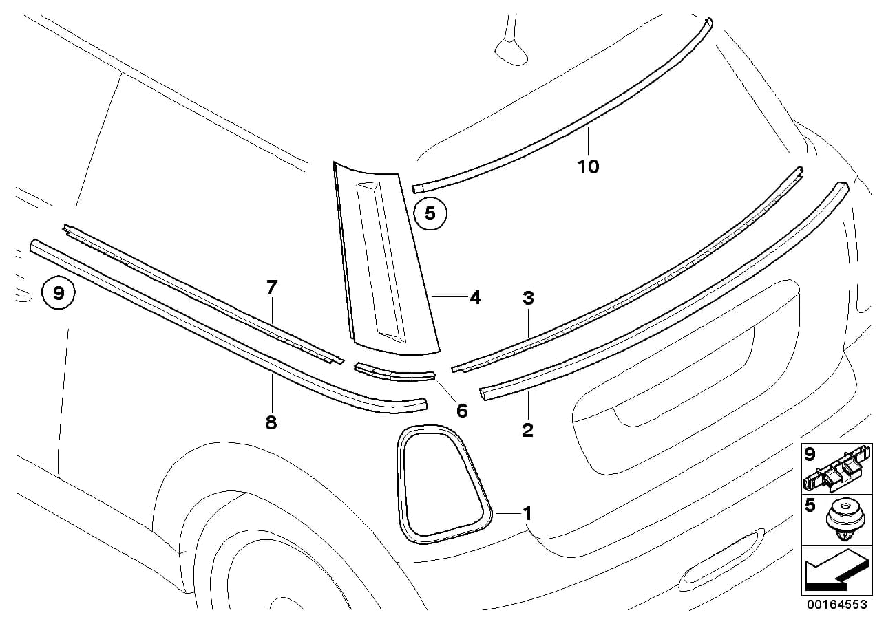 ECE — 51 Vehicle trim › 51_6237 exterior trim / grille