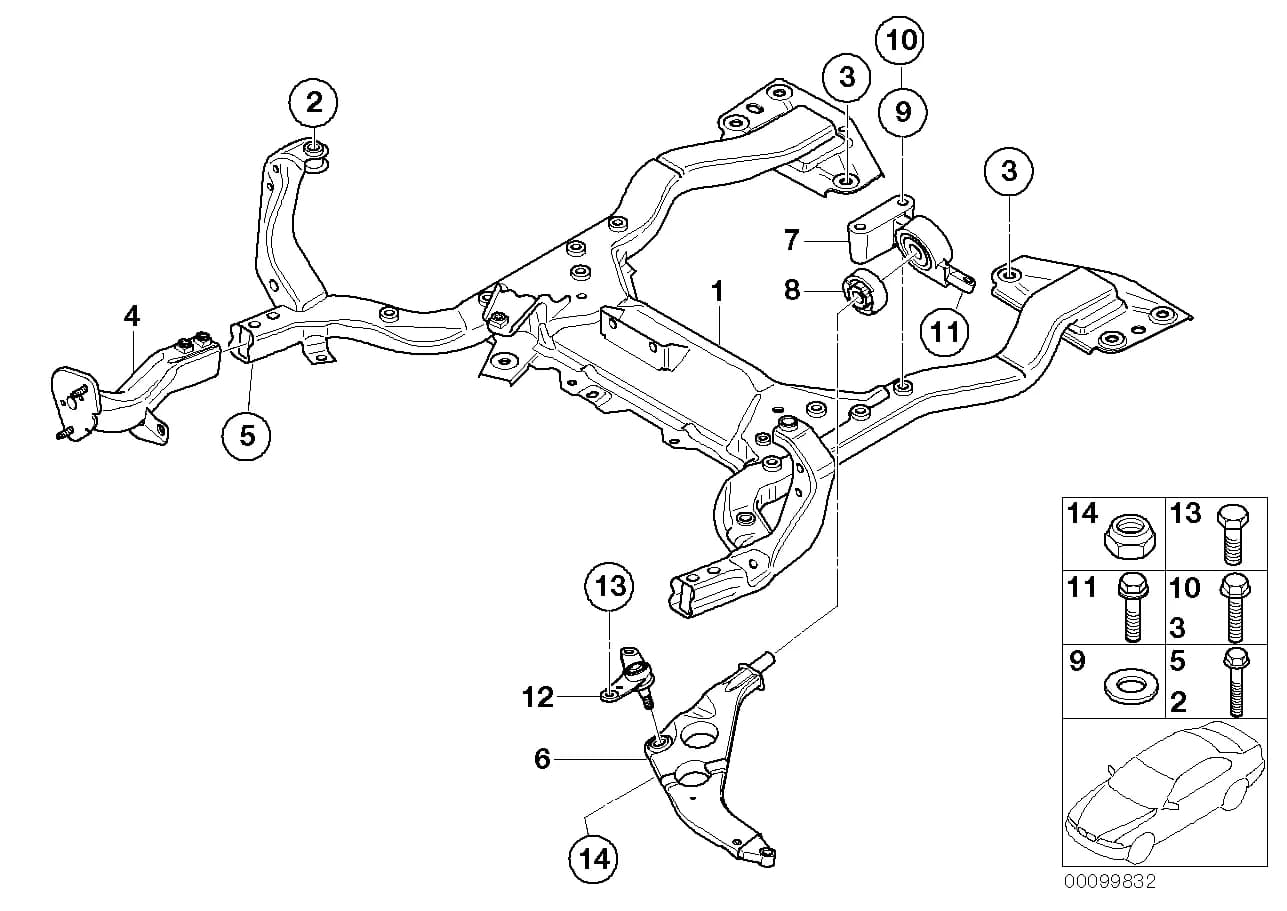 ECE — 31 Front Axle › 31_0579 FRONT AXLE SUPPORT/WISHBONE