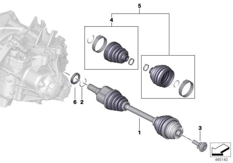 ECE — 31 Front Axle › 31_1115 Output shaft front left