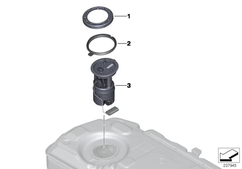 USA — 16 Fuel Supply › 16_0841 Fuel pump and fuel level sensor
