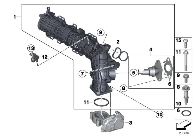 ECE — 11 Engine › 11_4736 INTAKE MANIFOLD SYSTEM-AGR