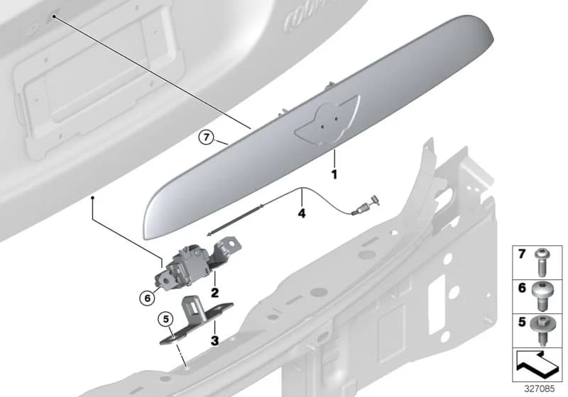 ECE — 41 Bodywork › 41_2290 Tailgate locking system