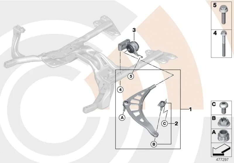 USA — 88 Inspection kits › 88_0216 Repair kits, wishbone
