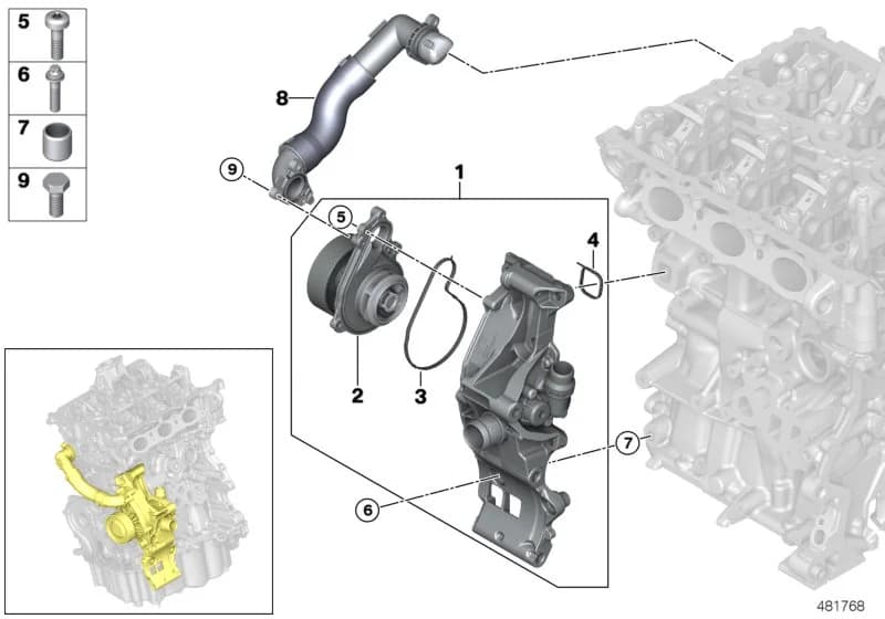 ECE — 11 Engine › 11_7169 Cooling system-coolant pump