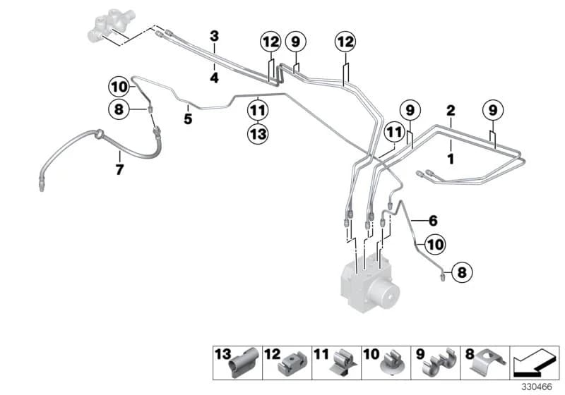 ECE — 34 Brakes › 34_1918 Brake pipe, front