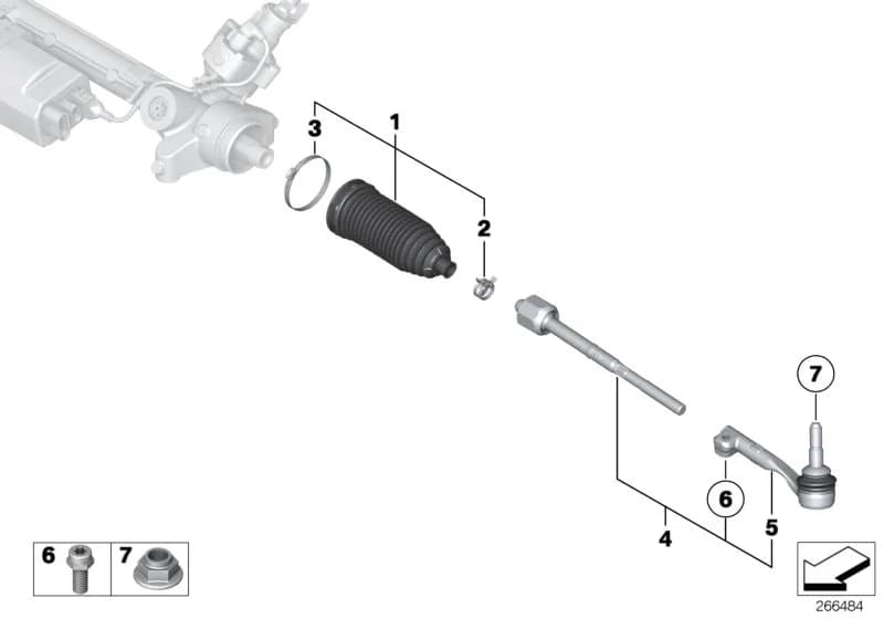 ECE — 32 Steering › 32_2258 STEERING LINKAGE/TIE RODS