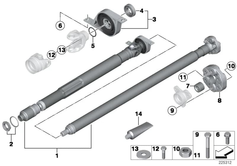 USA — 26 Drive Shaft › 26_0249 Drive shaft, single components