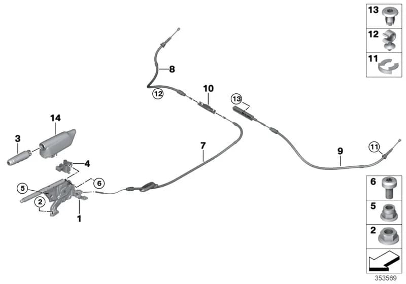 ECE — 34 Brakes › 34_2186 Handbrake lever
